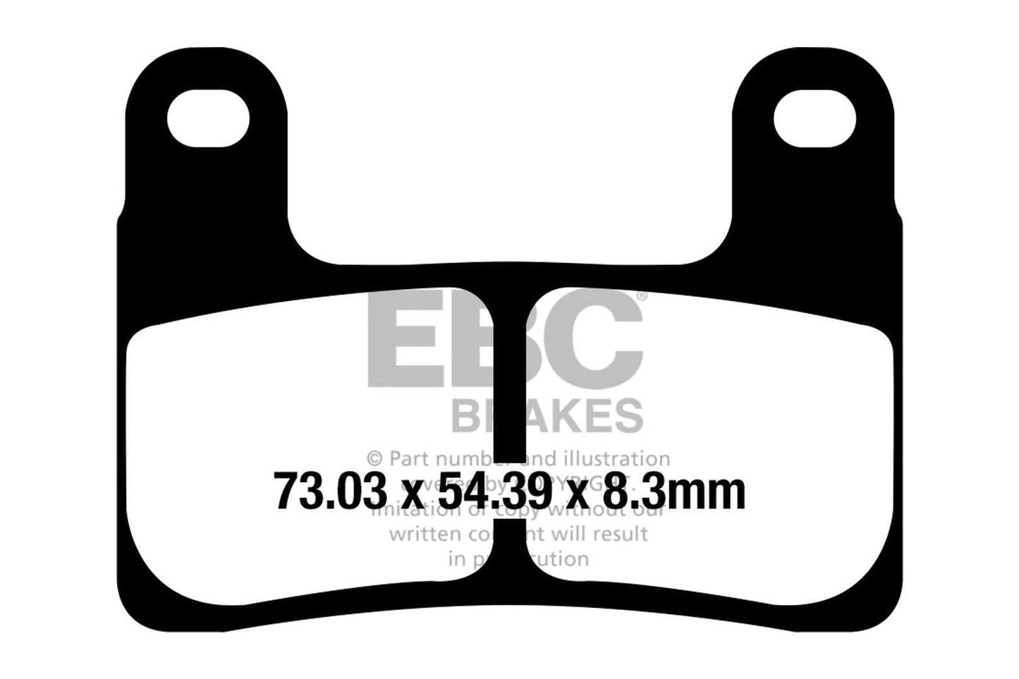 Brakes - Fully Sintered FA724HH - EBC (2 Pairs)