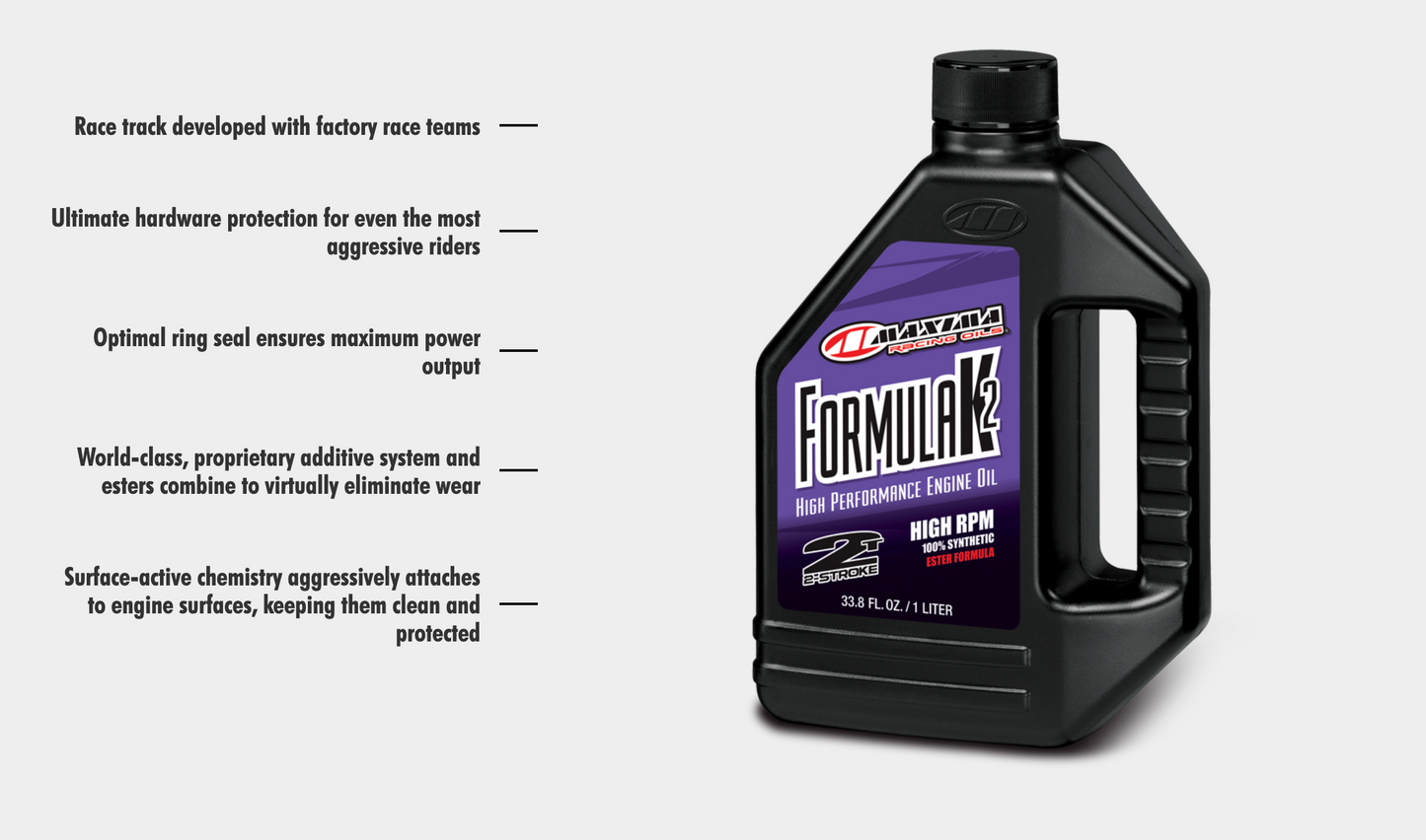 Oils Two Stroke - 100% Synthetic (Formula K)