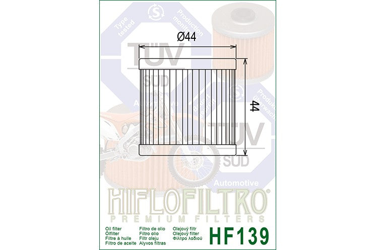 Oil Filter 139 - Hiflo