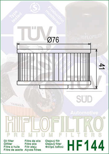 Oil Filter 144 - Hiflo