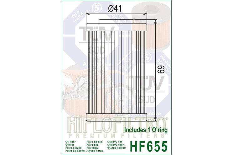 Oil Filter 655 - Hiflo