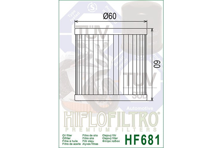 Oil Filter 168 - Hiflo