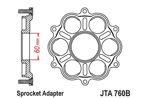 Sprockets Spares - Adaptor (760B) - JT