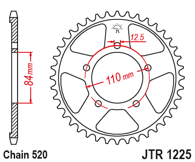 Sprockets Rear (1225 - 41T) - JT