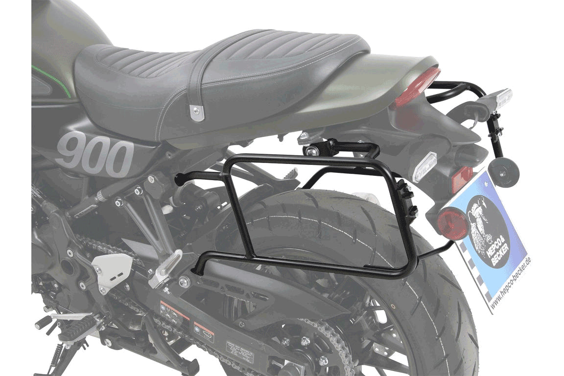 Kawasaki Z900 Cafe Luggage - Side case carrier.