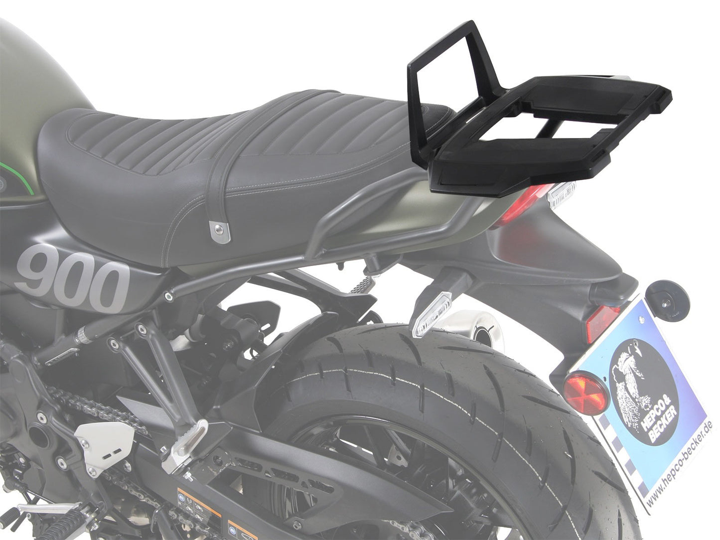 Kawasaki Z900 Cafe Luggage - Top case carrier (Aluminium).