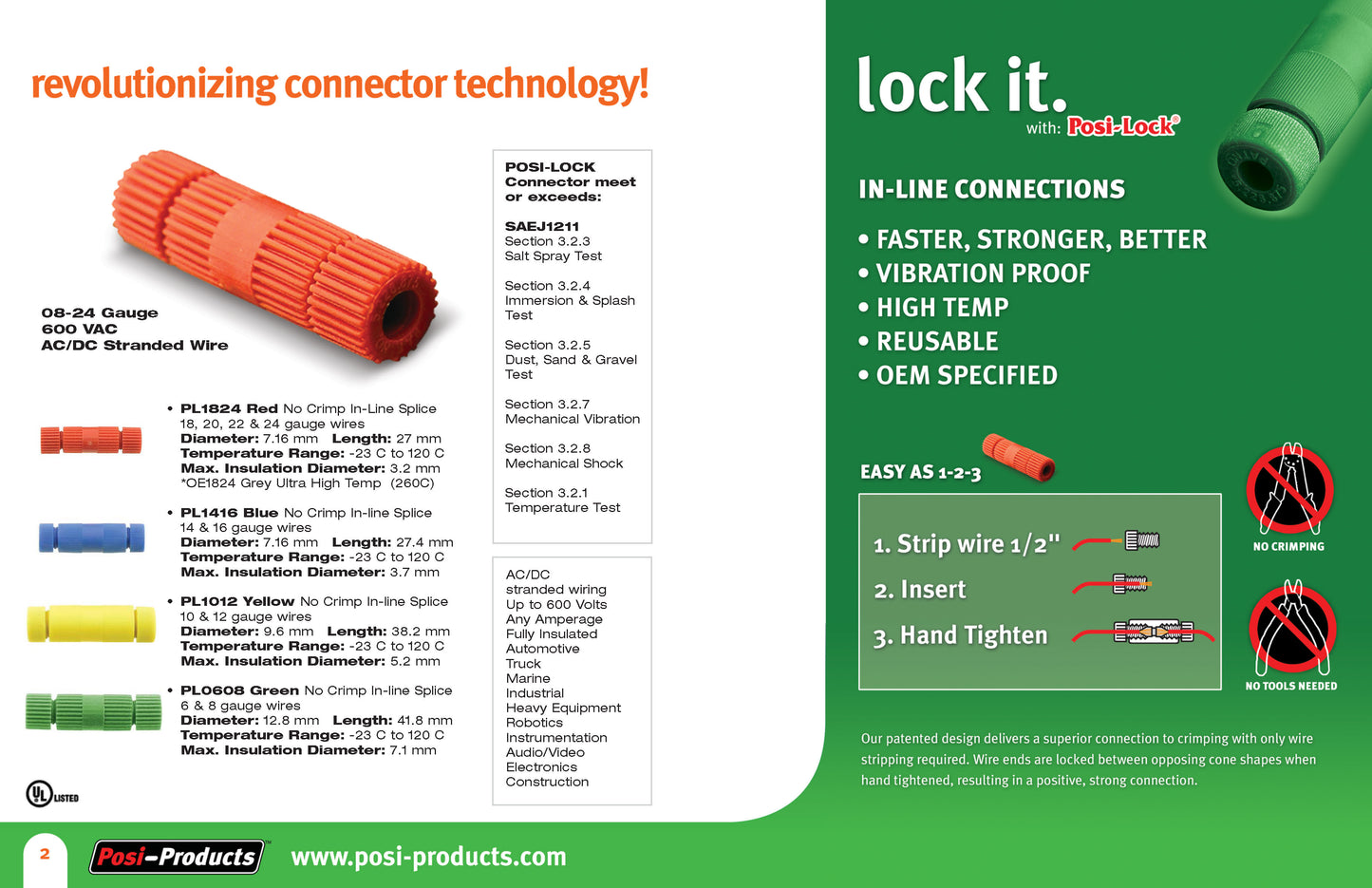 Electrical Connector - Posi Lock®.