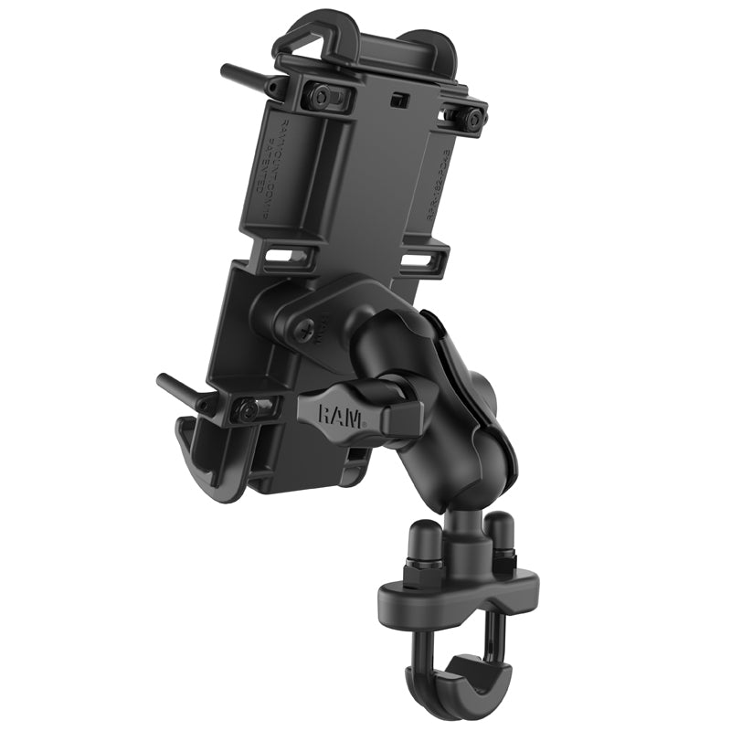 RAM Set - XL Phone Mount with Handlebar U-Bolt Base.