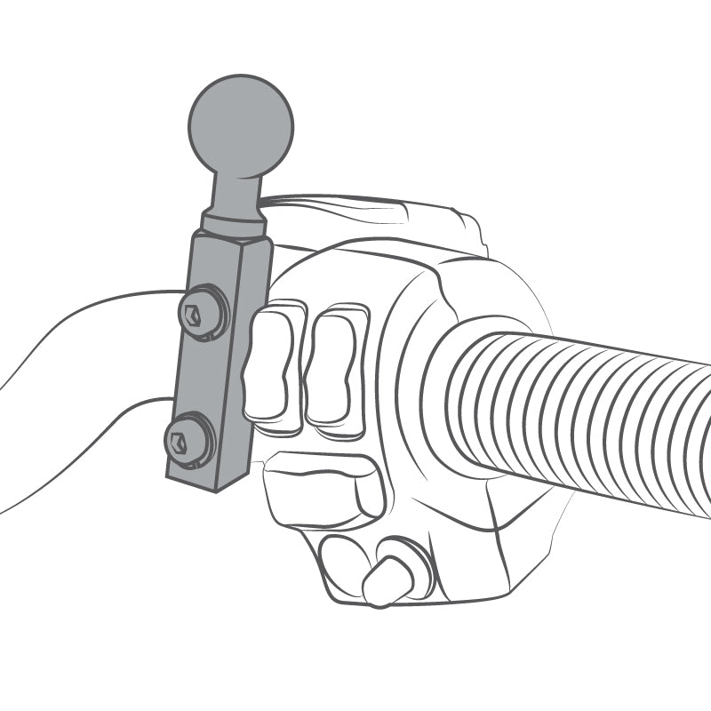 RAM Base - Brake/Clutch Reservoir 1/4"-20 Camera