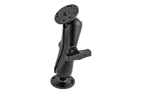 RAM C Size 1.5" Ball Mount with 2/2.5" Plate (AMPs Hole).