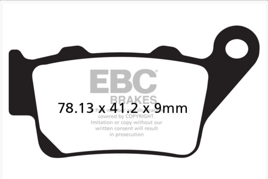 Brakes - MXS208 Motocross Race - EBC (Rear)