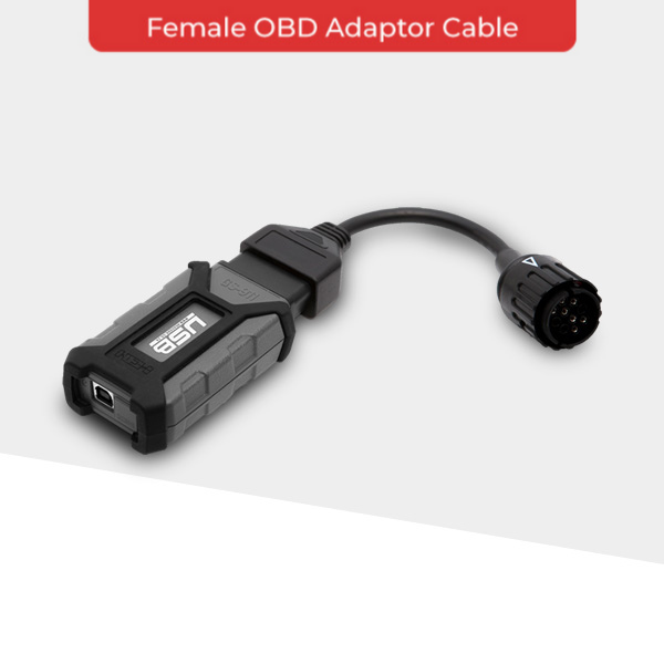 Female OBD Adaptor Cable (OBD-II GS-911 TO 10-pin adapter).