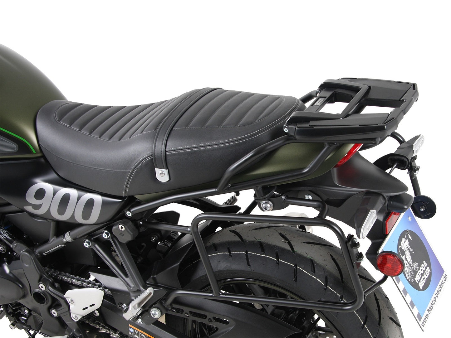 Kawasaki Z900 Cafe Luggage - Side case carrier.