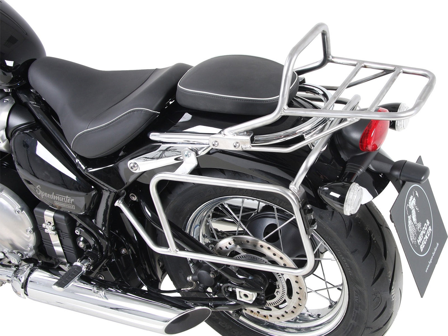 Triumph Bonneville SpeedMaster Carrier - Sidecases 'Permanent'.