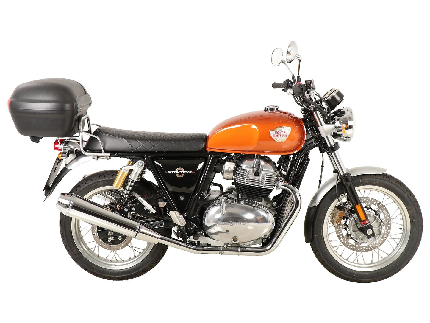 Royal Enfield Interceptor Carrier Topcase - Tubed Carrier.