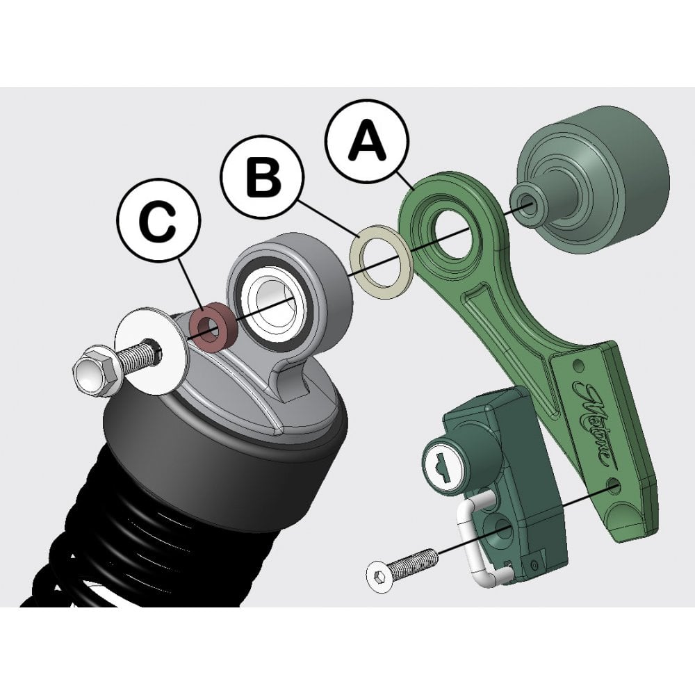 Triumph Bonneville (Liquid Cooled) Protection - Helmet Lock 2.0 Kit.
