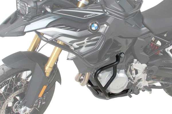 BMW F Series GS motorcycle with Hepco & Becker engine crash bar.