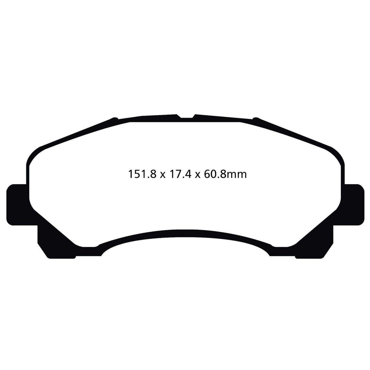 Isuzu Dmax Brake Pads - 6000 Series 'Greenstuff'.