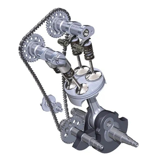 working parts of an engine