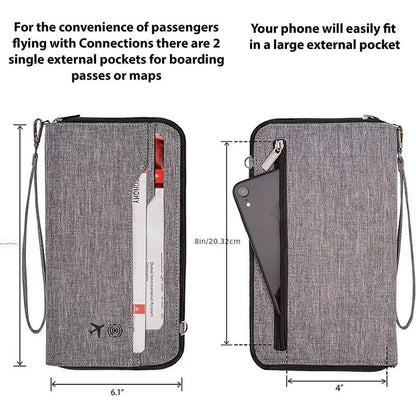 TRAVEL DOCUMENT STORAGE BAG
