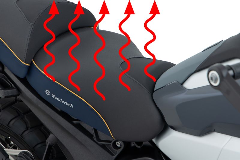 BMW R 1300 GS Ergonomics - Wunderlich "Active Comfort" Heating Seat (Black)