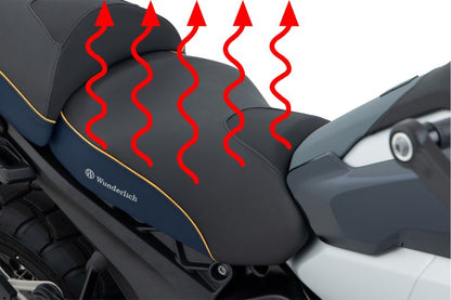 BMW R 1300 GS Ergonomics - Wunderlich "Active Comfort" Heating Seat (Black)