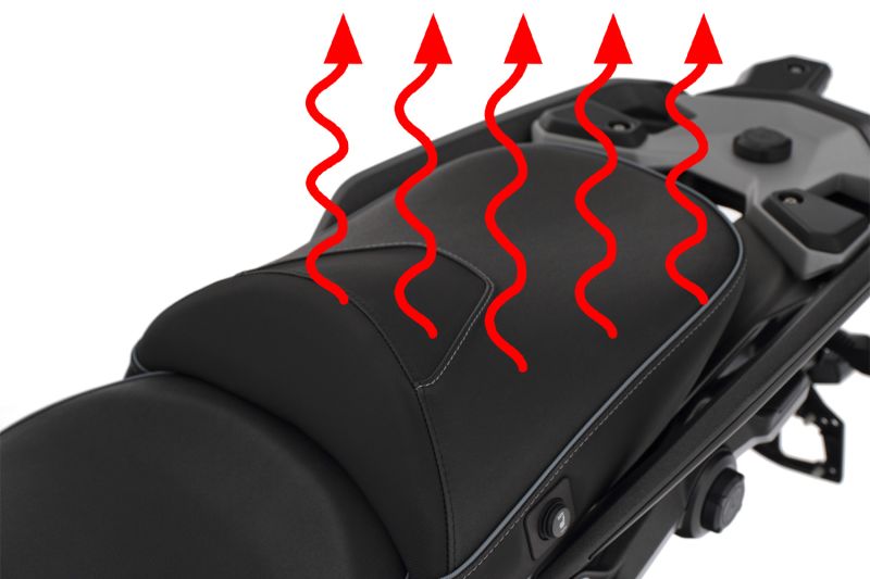 BMW R 1300 GS Ergonomics - Wunderlich "Active Comfort" Heating Seat (Black)