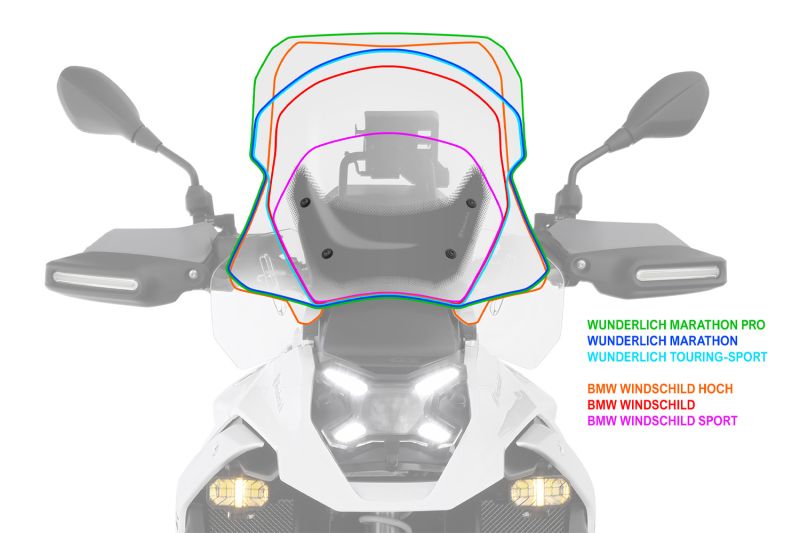 BMW R 1300 GS Screen - Windshield Marathon Pro