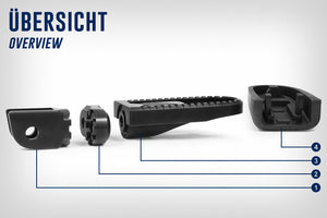 BMW GS Ergonomics - Vario Footrest EVO1 (Pair)