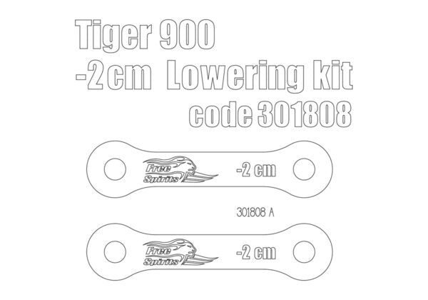Triumph Tiger 900 Ergonomics - Lowering Kit