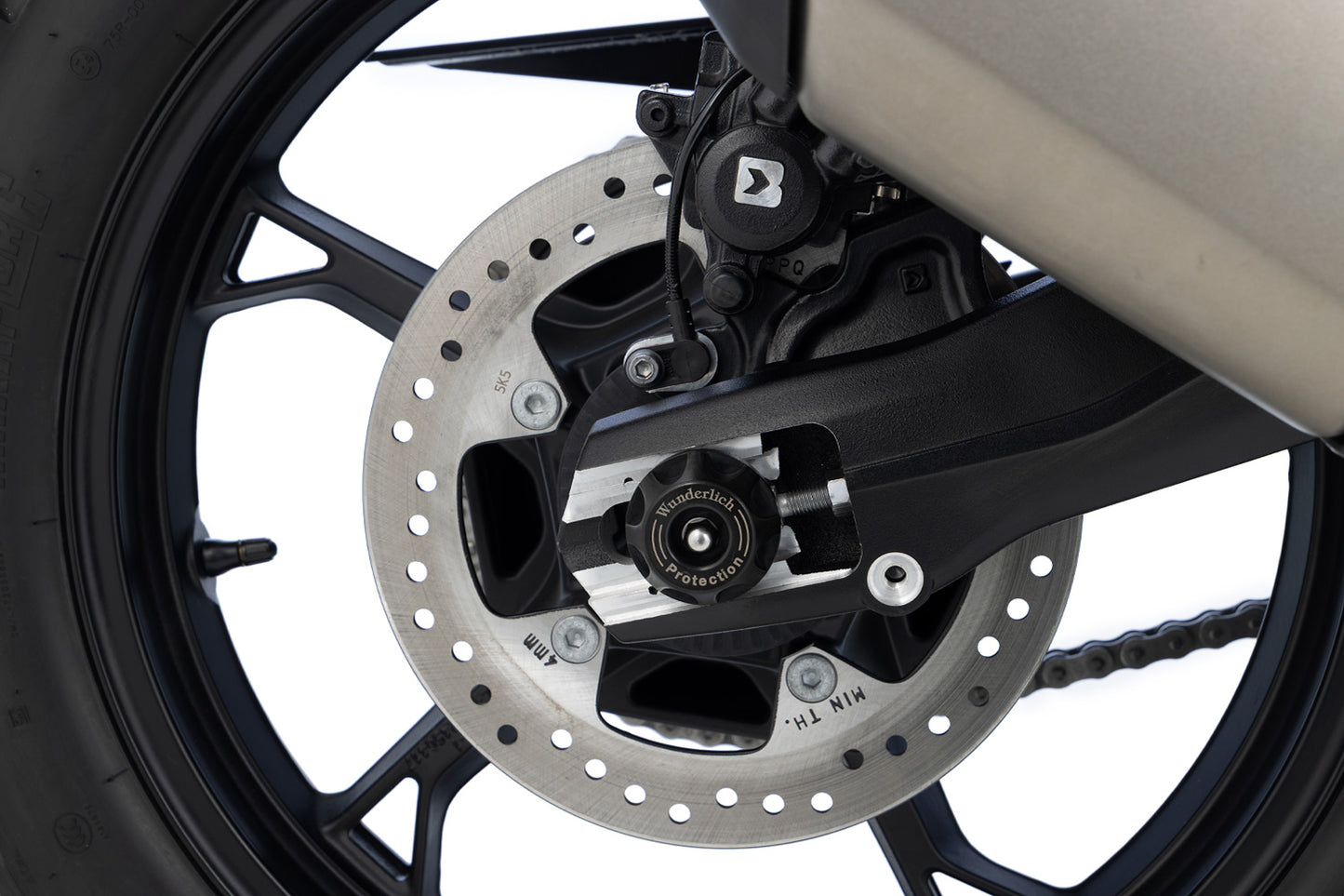 BMW F 450 GS Protection - "Doubleshock" Axle Protection Pads (Rear)