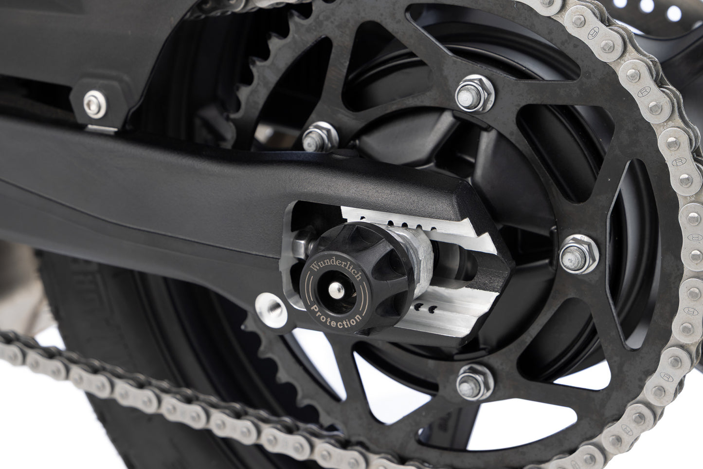 BMW F 450 GS Protection - "Doubleshock" Axle Protection Pads (Rear)