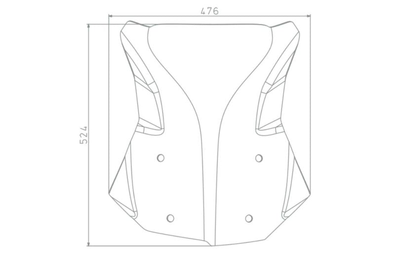 BMW Series GS Screen - Windscreen Marathon (H: 524 mm)
