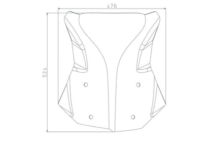 BMW Series GS Screen - Windscreen Marathon (H: 524 mm)