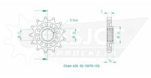 Sprockets Front (15076-13S) - Esjot (Sports)