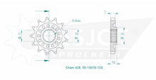 Sprockets Front (15076-13S) - Esjot (Sports)