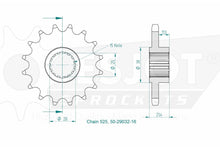 Sprockets Front (29032-16T) - Esjot