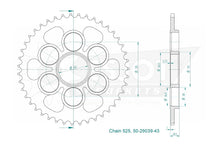 Sprockets Rear (29039-43T) - Esjot
