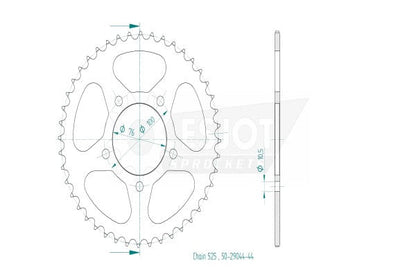 Benelli TNT 300 Spares - Esjot Sprockets.