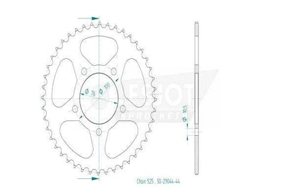 Benelli TNT 300 Spares - Esjot Sprockets.