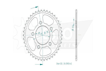 Honda CBR 1000RR Spares - Esjot Sprockets.