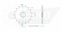 Sprockets Front (32006-17T) - Esjot
