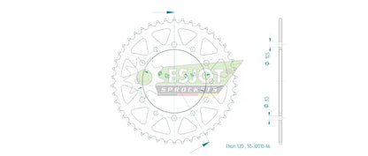 Sprockets Rear (32010 - 46T) - Esjot