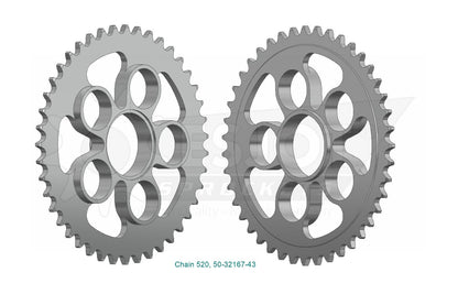 Sprockets Rear (32167-43T) - Esjot
