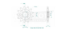 Sprockets Front (32169-13S) - Esjot (Sports)