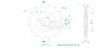 Sprockets Front (32179-16T) - Esjot