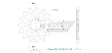 Sprockets Front (32197-15T) - Esjot (Sports)