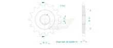 Sprockets Front (32209-15T) - Esjot