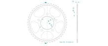 Sprockets Rear (32224- 47T) - Esjot