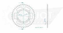 Sprockets Rear (32242 - 51T) - Esjot